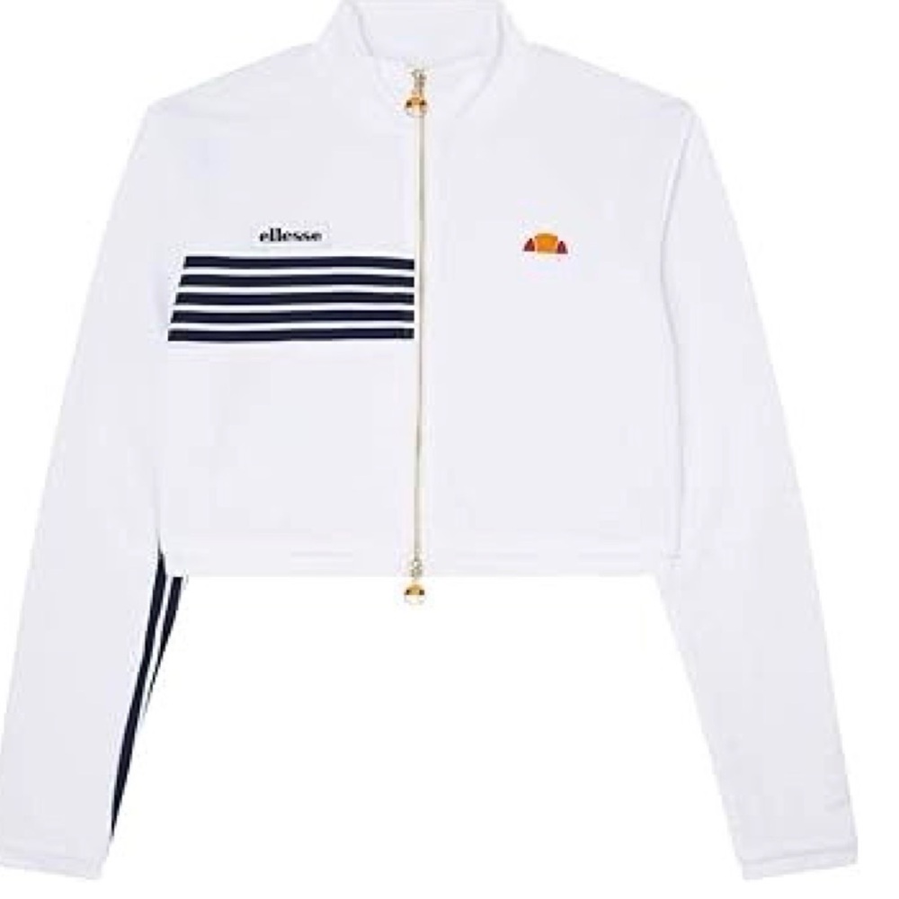 Ellesse Cecillo Retro Crop Track Jacket NWT - Picture 3 of 12